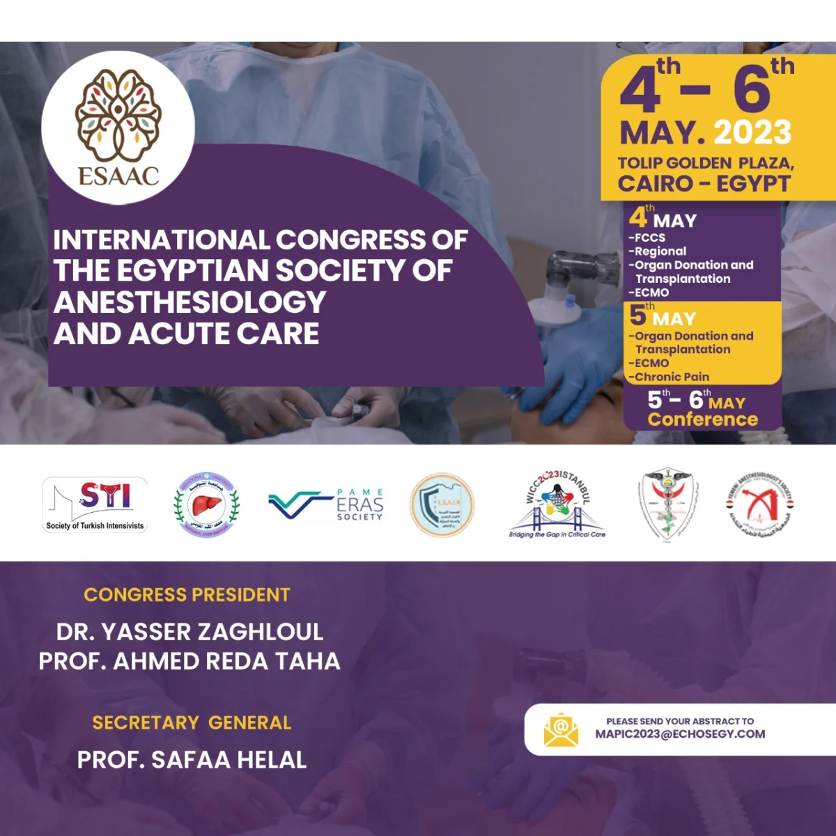 INTERNATIONAL CONGRESS OF THE EGYPTIAN SOCIETY OF ANESTHESIOLOGY AND ACUTE CARE
